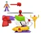Boneco - Coringa e Robo - Helicóptero De Batalha Imaginext  - HMV09 Mattel - Imagem 2