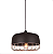 LUSTRE PRETO/COBRE REDONDO DAYHOME - Imagem 1