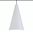 LUSTRE ALUMINIO CONE BRANCO 1L 152X260MM - Imagem 2