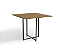 MESA DE JANTAR INDUSTRIAL 90CM  FREIJO/PRETO FOSCO - KAPPESBERG - Imagem 1