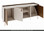BALCAO MONET RUDNICK 2,20M OFF WHITE C/ CINAMOMO NATURAL METAL COBRE - Imagem 2