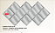 Espelho Painel 10 PP Espelhos - 10 de 25 x 25 cm (Bisotê 3 mm) Tamanho total - 74 x 144 cm - Imagem 1