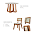 MESA WOOD IMCAL 1,2M REDONDA + 4 CADEIRAS CLASSIC TELA LINHO CINZA - Imagem 2