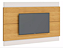 PAINEL CLASSIC 1,4M IMCAL - NATURE/OFF WHITE (somente o painel) - Imagem 1