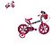 BICICLETA CAIRU ARO 12 FEM MINI SEREIA BCO/TIFANNY - Imagem 1