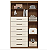 COMODA SANTOS ANDIRA MARABA 6GV 1P - JATOBA/AREIA - Imagem 1