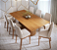 MESA LIVING IMCAL 2,2M + 8 CADEIRAS CLASSIC TELA FACTO MARROM/NATURE - imcal - Imagem 1