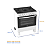 FOGAO 5B REALCE ARES GLASS BRANCO C/ACEND - Imagem 2