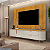 BANCADA COM PAINEL CELINE DJ 2.41 BALI/CEDRO - Imagem 1