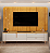 BANCADA COM PAINEL CELINE DJ 2.41 BALI/CEDRO - Imagem 2