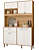 COZINHA COMPACTA 1,20M NICIOLI ERVA DOCE FREIJO/OFF WHITE COM TAMPO - Imagem 1