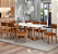 MESA 2M KAPPESBERG + 8 CADEIRAS TELMA - BOUCLE TERRACOTA - Imagem 1