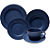 APARELHO DE JANTAR CERAMICA MATTE AZUL 20PCS - CLASS HOME - Imagem 1