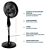 VENTILADOR DE COLUNA BRITANIA BVC31A 38CM 127V PRETO - Imagem 3