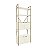 ESTANTE ALTA COM PORTA OFF WHITE/DOURADO - KAPPESBERG - Imagem 2