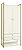 ARMARIO ALTO 2G 2P E CABIDEIRO OFF WHITE / DOURADO - KAPPESBERG - Imagem 1