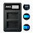 Carregador Inteligente USB Duplo para Baterias Sony NP-FW50 - Imagem 1