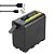 Bateria Probty NP-F980 F970 F960 Lithium-Ion 7.4V 8.800mAh com Portas USB - Imagem 2
