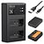 Kit de 2 Baterias K&F Concept LP-E10 com Carregador Duplo para Canon - Imagem 1