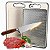 Tábua De Corte Para Carne E Legumes Aço Inox Dupla Face - Imagem 1