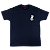 Camiseta São Carlo Acutis - Não eu, mas Deus - Azul Marinho ref 3232 - Imagem 2