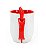 CANECA BRANCA C/COLHER ALÇA/INTE VERMELHO JBK UND - Imagem 2