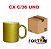 CANECA GLITTER DOURADA 325ML FORTAL CX36 - Imagem 1