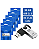 PENDRIVE TWIST 2 32GB PD589 MULTILASER C/5 UNDS - Imagem 1