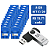 PENDRIVE TWIST 2 8GB PD587 MULTI MULTILASER CX 20 UNDS - Imagem 1