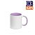 CANECA BRANCA INT E ALÇA LILAS 325ML JKB UND - Imagem 1