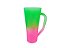 CANECA SLIN  BICOLOR VERDE/ROSA DEGRADÊ 400ML - Imagem 1