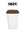 COPO BRANCO TRIP TAMPA MARRON 300ML SUBLIME - Imagem 1