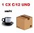 XICARA C/PIRES PRETA C/TARJA BR 180ML SUBLIME CX12 - Imagem 1