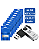 PENDRIVE TWIST2 64GB PD590 MULTILASER 10 UNDS - Imagem 1
