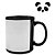 CANECA TARJA BRANCA PRETA 325ML PANDA UND - Imagem 1