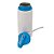 SQUEEZE BRANCA BICO AZUL RETRATIL ALUM 600ML DT - Imagem 2