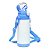 GARRAFA TERMICA INFANTIL BRANCO COM AZUL 350ML DT - Imagem 1