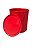 BALDINHO C/TAMPA PLASTICO 1L VERMELHO TP - Imagem 1