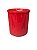 BALDINHO C/TAMPA PLASTICO 1L VERMELHO TP - Imagem 2