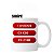 CANECA BRANCA AZ10 CC 300ML SUBLIME - Imagem 1