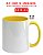 CANECA BRANCA INT E ALÇA AMARELA 325ML PANDA - Imagem 3