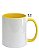 CANECA BRANCA INT E ALÇA AMARELA 325ML PANDA - Imagem 5