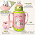 GARRAFA TERMICA DE INOX INFANTIL 500ML COM ALÇA E TAMPA DE BICHINHOS P1567 - Imagem 2