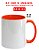 CANECA BRANCA INT E ALÇA LARANJA 325ML PANDA - Imagem 3