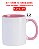CANECA BRANCA INT E ALÇA ROSA 325ML PANDA - Imagem 3