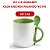 CANECA BRANCA C/COLHER ALÇA/INT VERDE CLARO C/CX DEKO - Imagem 2