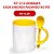 CANECA BRANCA C/COLHER ALÇA/INT AM C/CX DEKO - Imagem 4