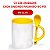 CANECA BRANCA C/COLHER ALÇA/INT AM C/CX DEKO - Imagem 5