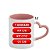CANECA ALÇA CORAÇÃO INT/ALÇA ROSA PANDA - Imagem 1