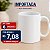 CANECA BRANCA DE CERAMICA IMPORTADA 325ML - Imagem 2